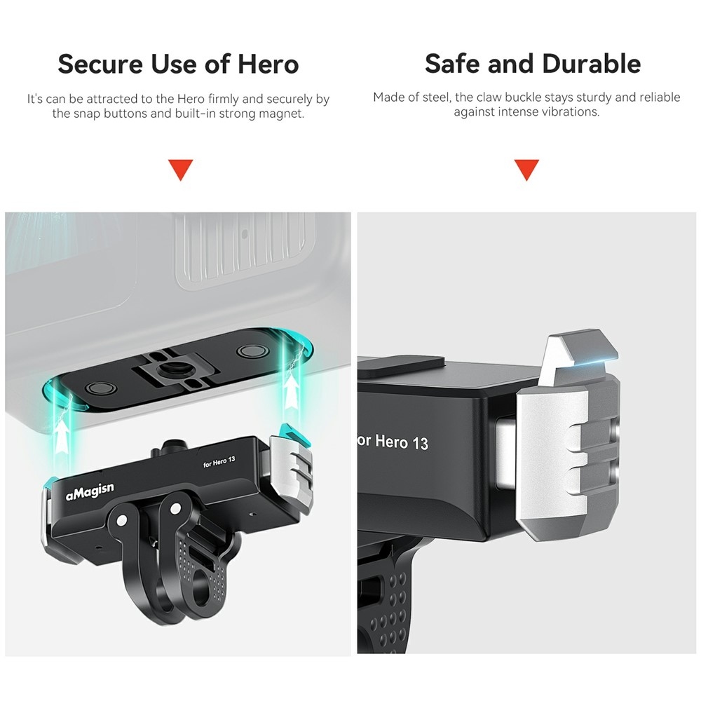 Magnetický kovový rychloupínací držák AMAGISN pro GoPro Hero 13