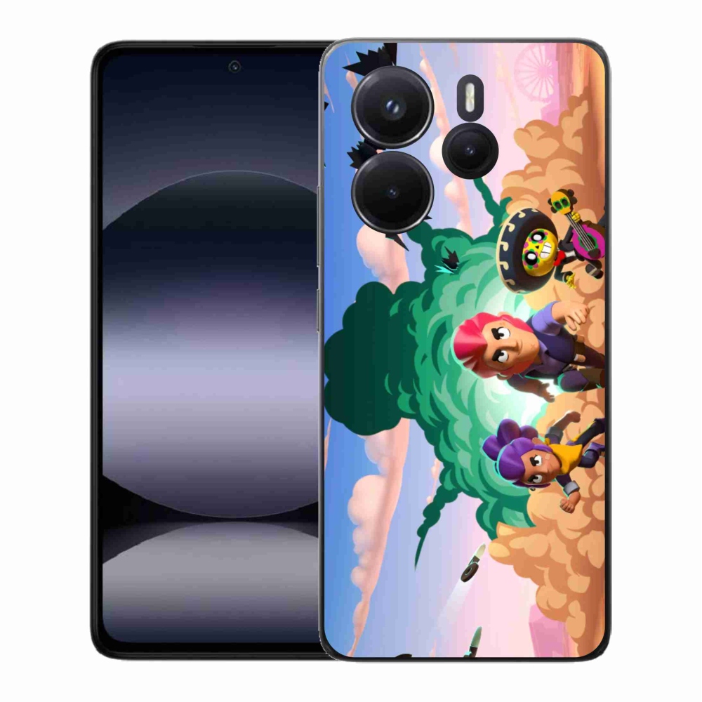 Gelový kryt mmCase na Xiaomi Redmi Note 14 - brawl stars
