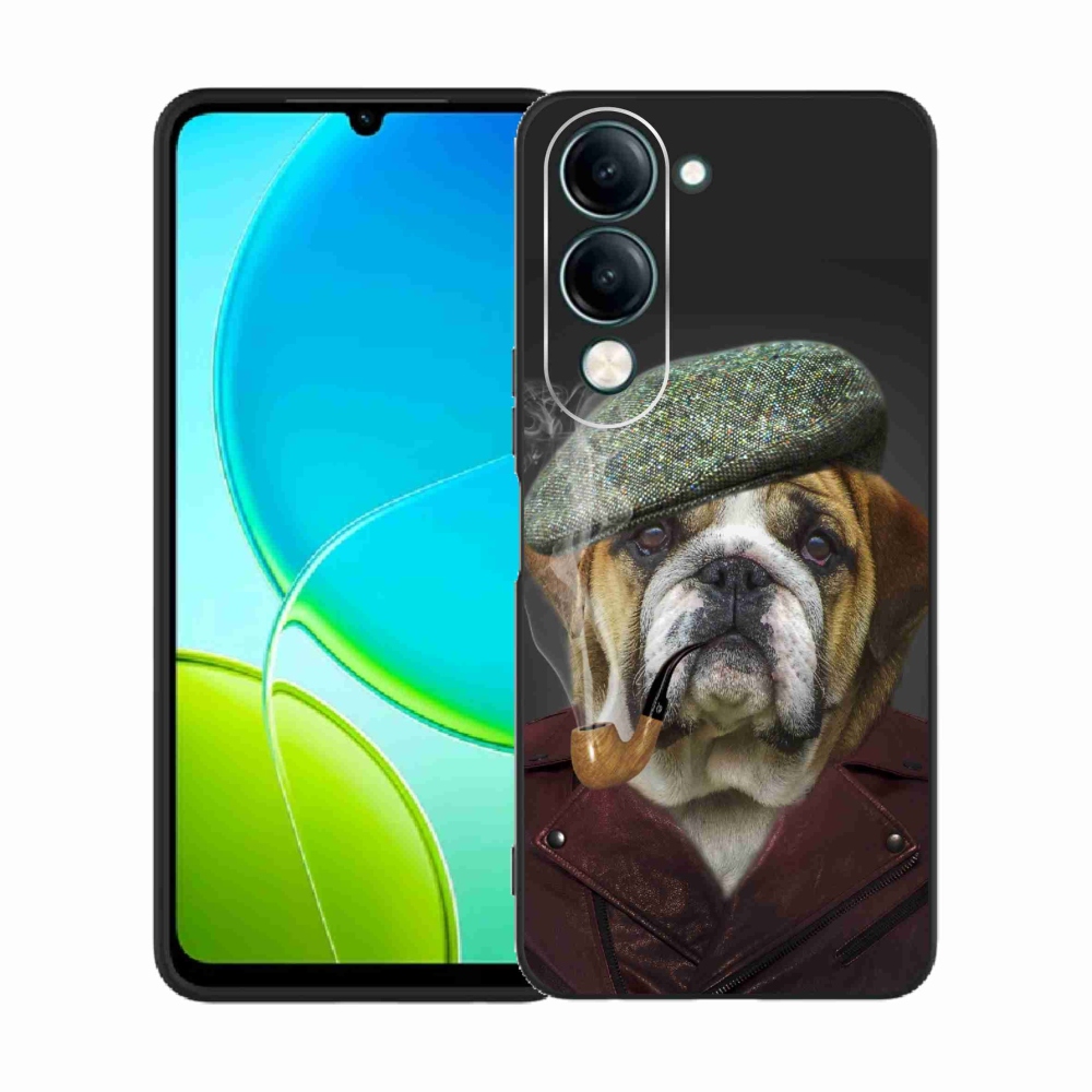 Gelový kryt mmCase na Vivo Y29s 5G - pes s fajfkou