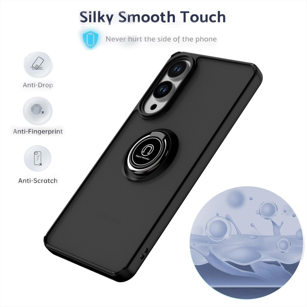 Silky odolný kryt na Samsung Galaxy S25 Edge - černý/červený
