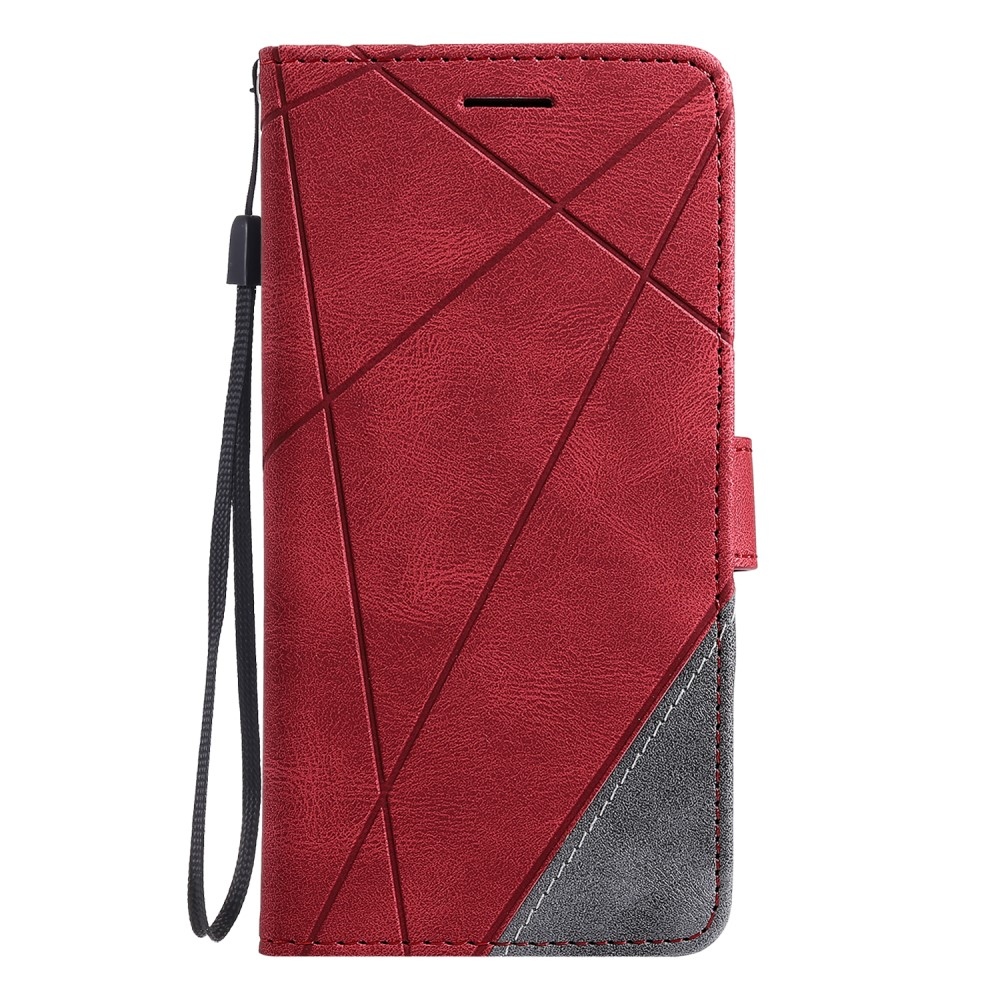 Lines knížkové pouzdro na Xiaomi Redmi Note 14 Pro 5G/Poco X7 5G/Note 14 Pro+ 5G - červené