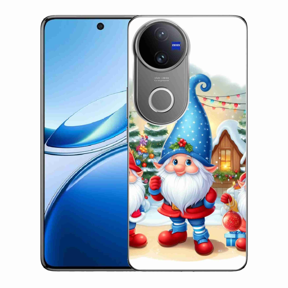 Gelový kryt mmCase na Vivo V50 5G - vánoční skřítci