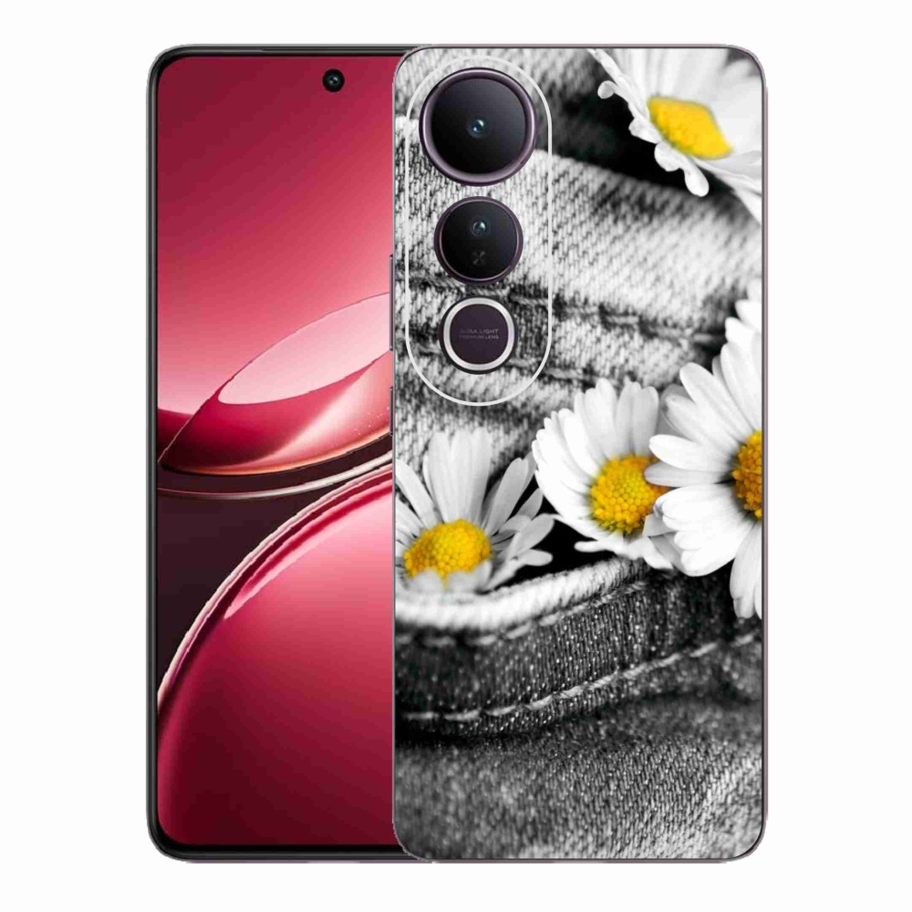 Gelový kryt mmCase na Vivo V50 Lite 4G/5G - kopretiny