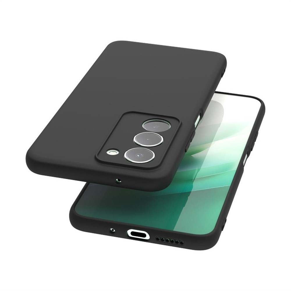 Matný gelový obal na Xiaomi Redmi 15 5G (169mm) - černý
