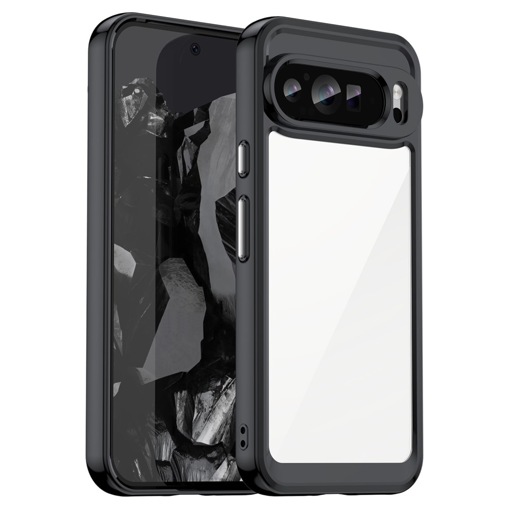 Gelový obal s pevnými zády na Google Pixel 9 Pro XL - černý
