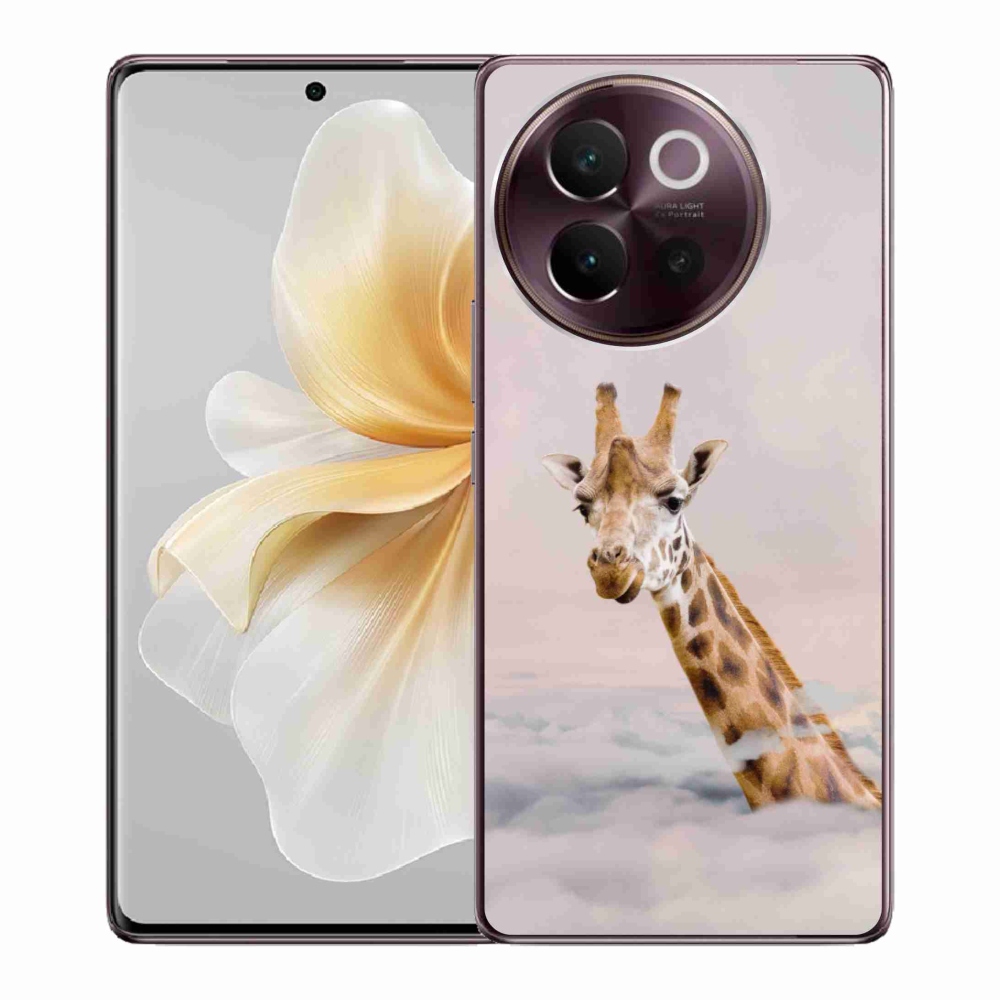 Gelový kryt mmCase na Vivo V40 Lite 5G - žirafa v oblacích