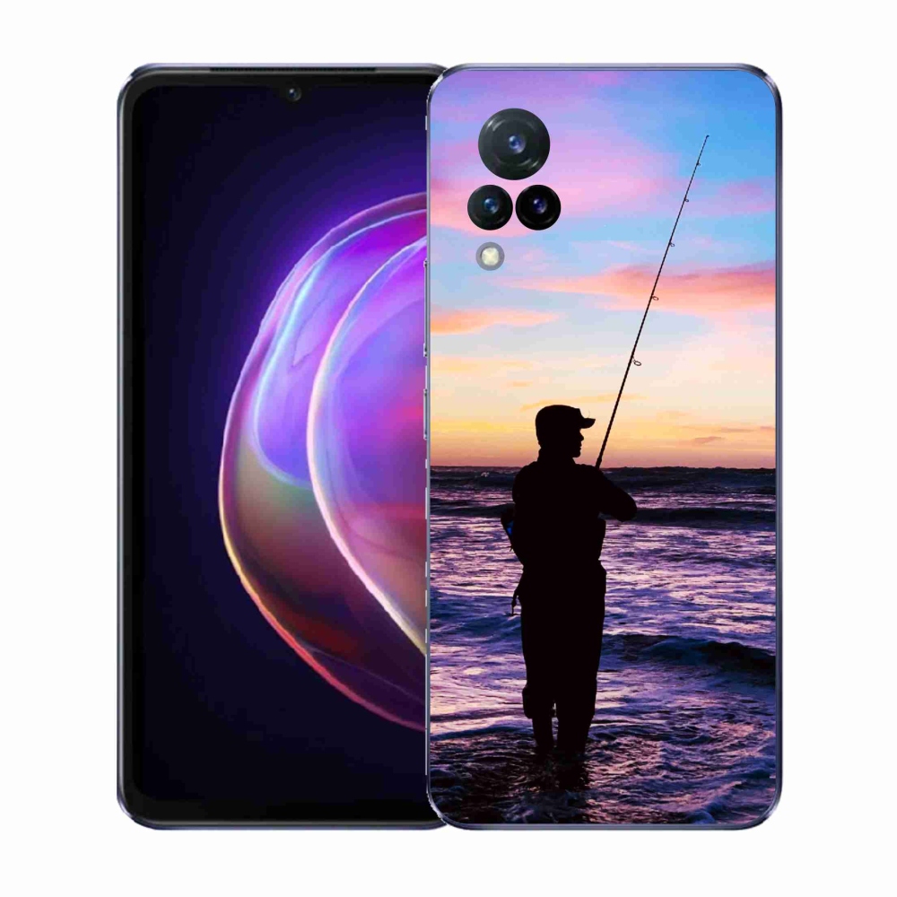 Gelový kryt mmCase na Vivo V21 4G/5G - rybaření 1