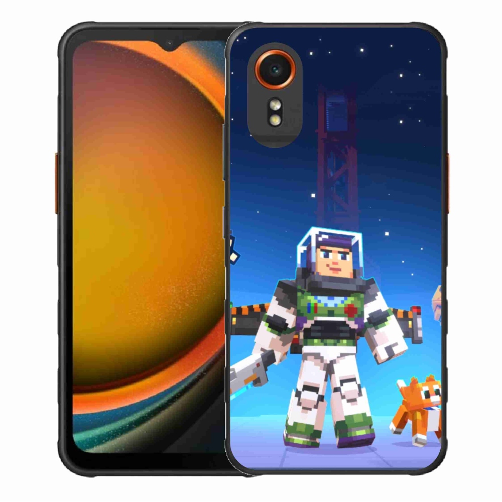 Gelový kryt mmCase na Samsung Galaxy Xcover 7 - minecraft 2