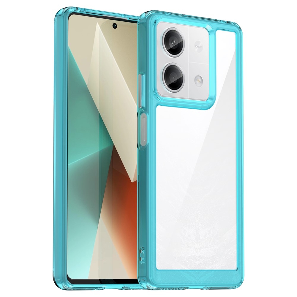 Gelový obal s pevnými zády na Xiaomi Redmi Note 13 5G - světlemodrý