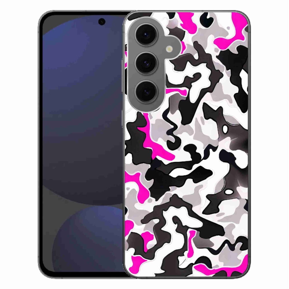 Gelový kryt mmCase na Samsung Galaxy S24 FE - maskáčový vzor 5