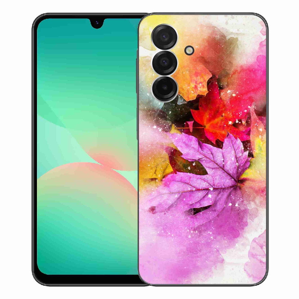 Gelový kryt mmCase na Samsung Galaxy A26 5G - barevné listy
