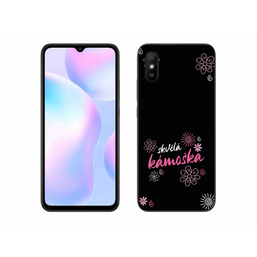 Gelový kryt mmCase na Xiaomi Redmi 9AT - skvělá kámoška černé pozadí