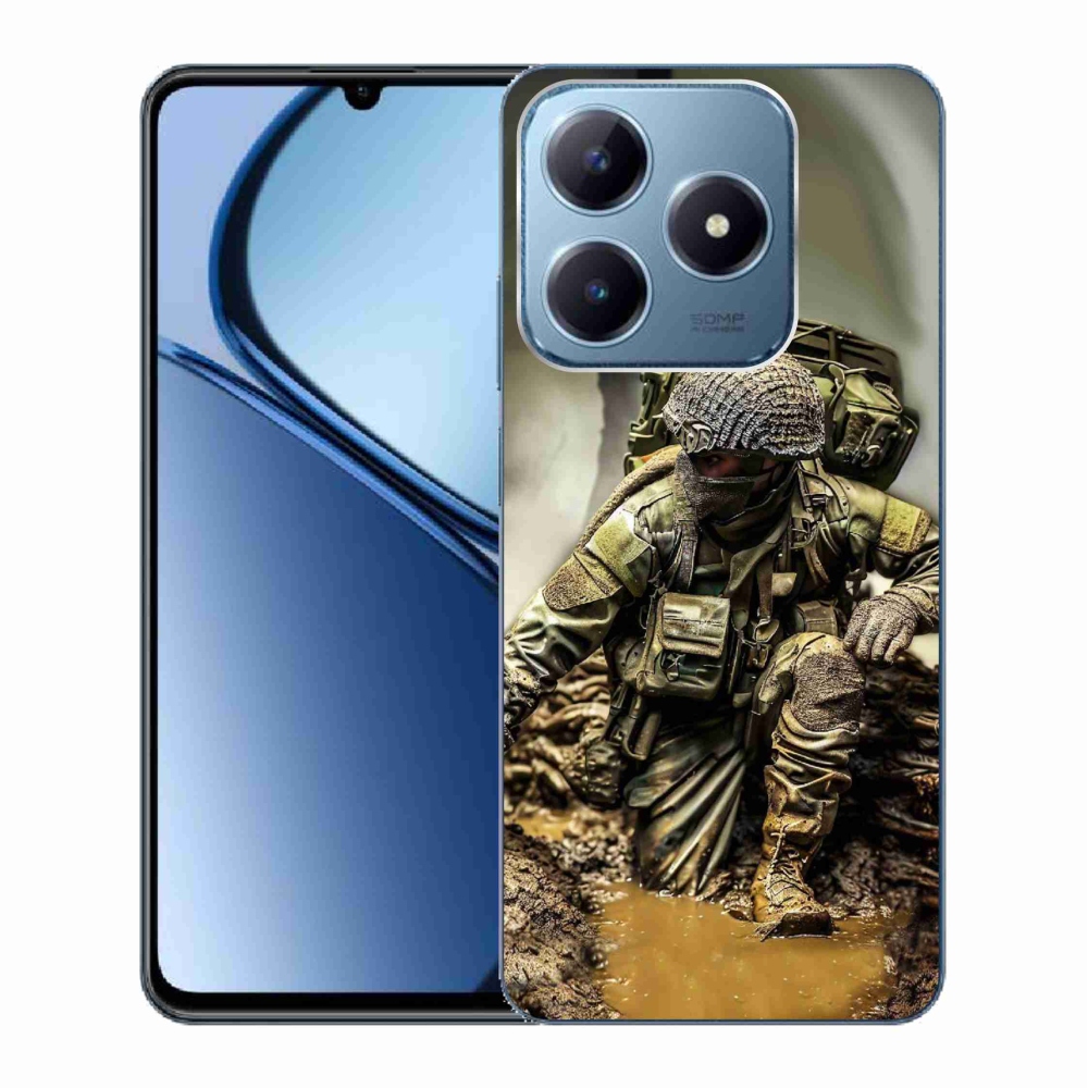 Gelový kryt mmCase na Realme C63 - voják