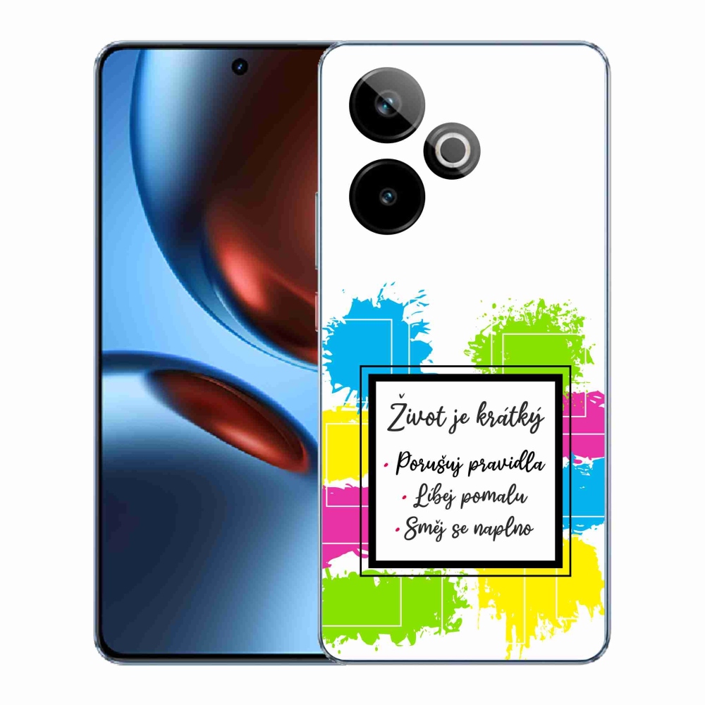 Gelový kryt mmCase na Realme GT 7 5G/GT 7T 5G - citát 5 bílé pozadí