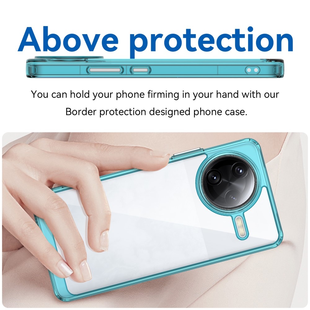 Gelový obal s pevnými zády na Xiaomi Poco F7 Ultra - světlemodrý