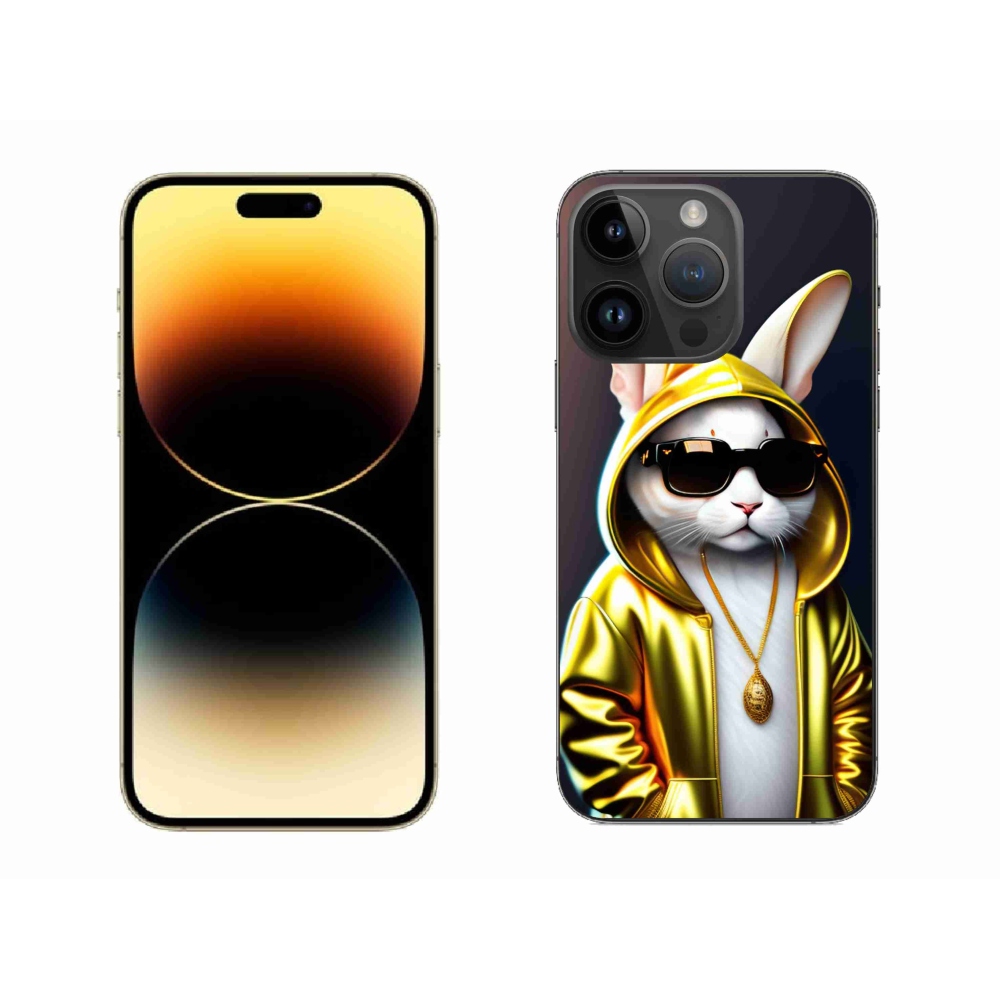 Gelový kryt mmCase na iPhone 14 Pro Max - kočka boss