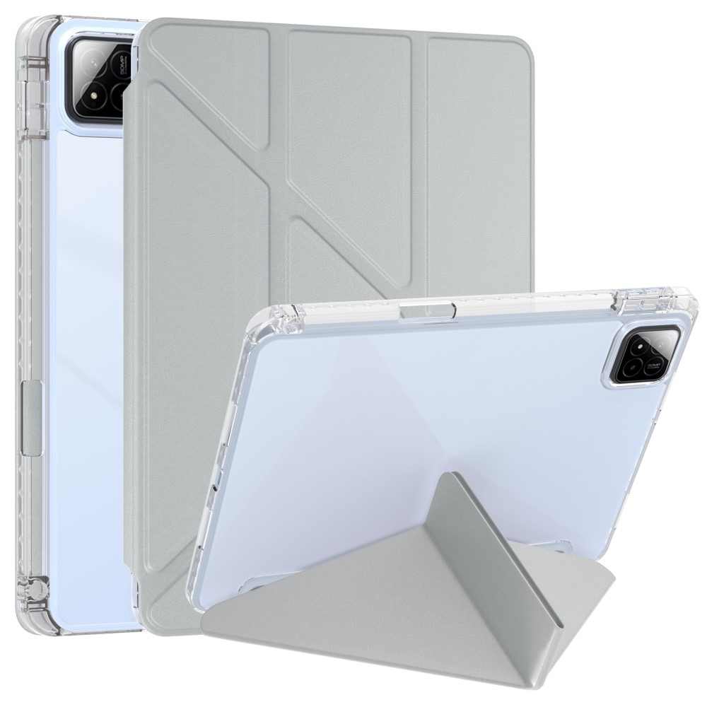 Origami chytré polohovací pouzdro na tablet Xiaomi Pad 7/7 Pro - šedé