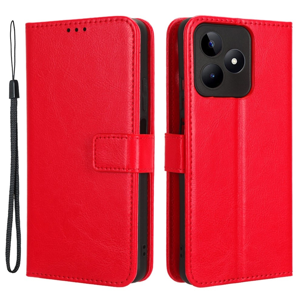 Crazy knížkové pouzdro na Realme Note 50 - červené