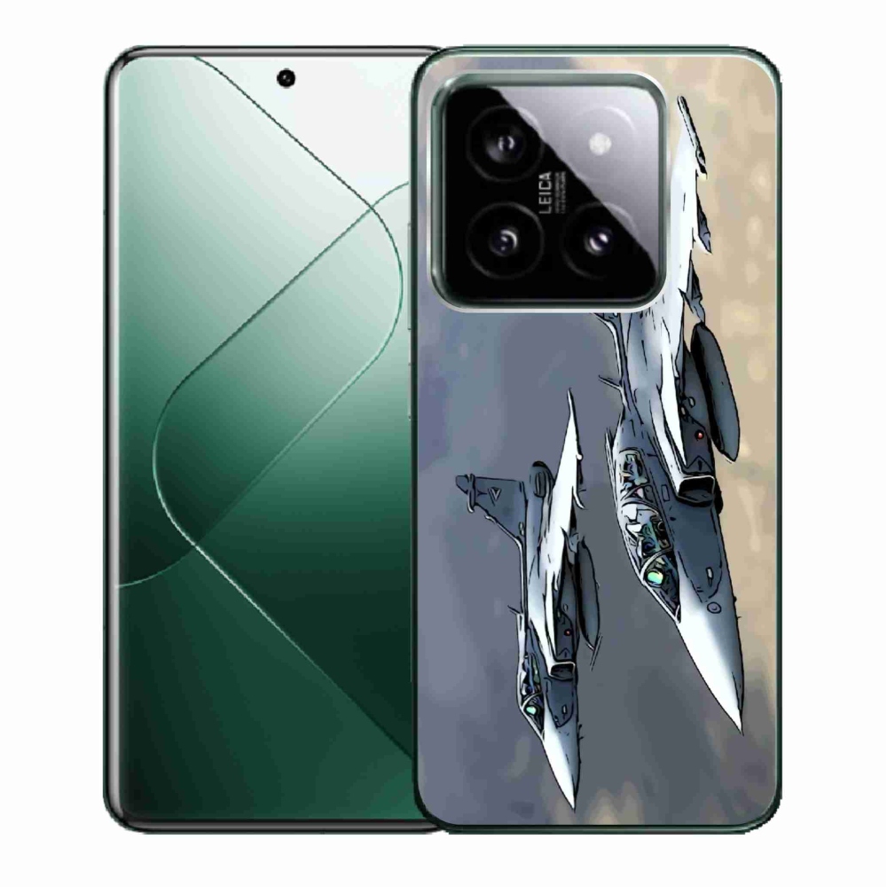 Gelový kryt mmCase na Xiaomi 14 - stíhačky