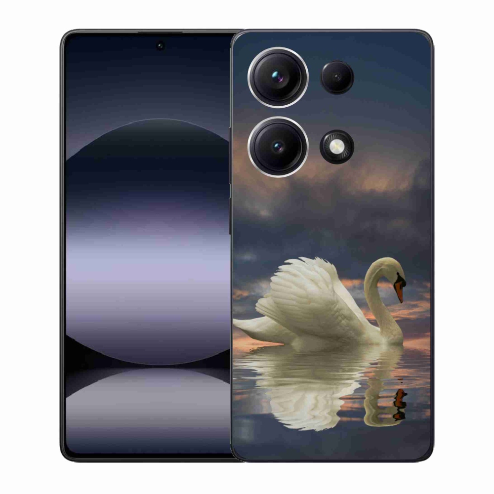 Gelový kryt mmCase na Xiaomi Redmi Note 14S - labuť