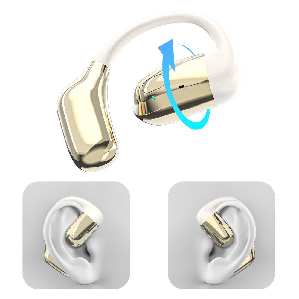 Bluetooth headset Dudao U4A OWS 5.3 na obě uši – zlatá