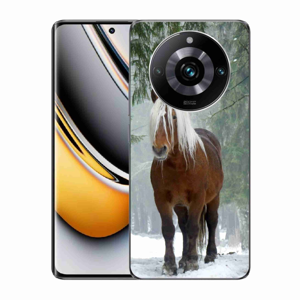 Gelový obal mmCase na Realme 11 Pro/11 Pro+ - kůň v lese