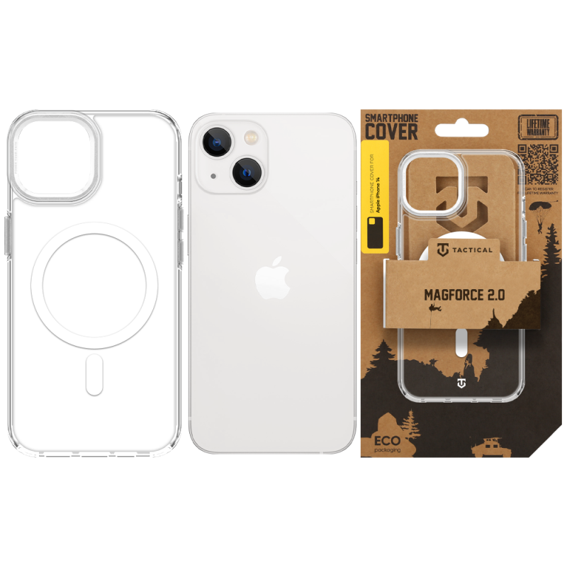 Tactical MagForce 2.0 Kryt pro Apple iPhone 14 Silver
