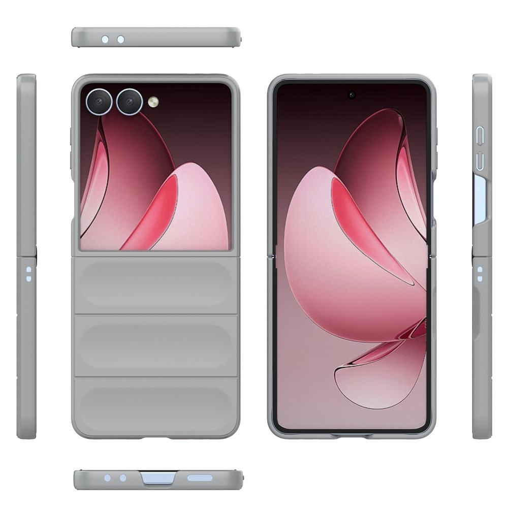 Rugg odolný gelový obal na Samsung Galaxy Z Flip7 5G - světlešedý