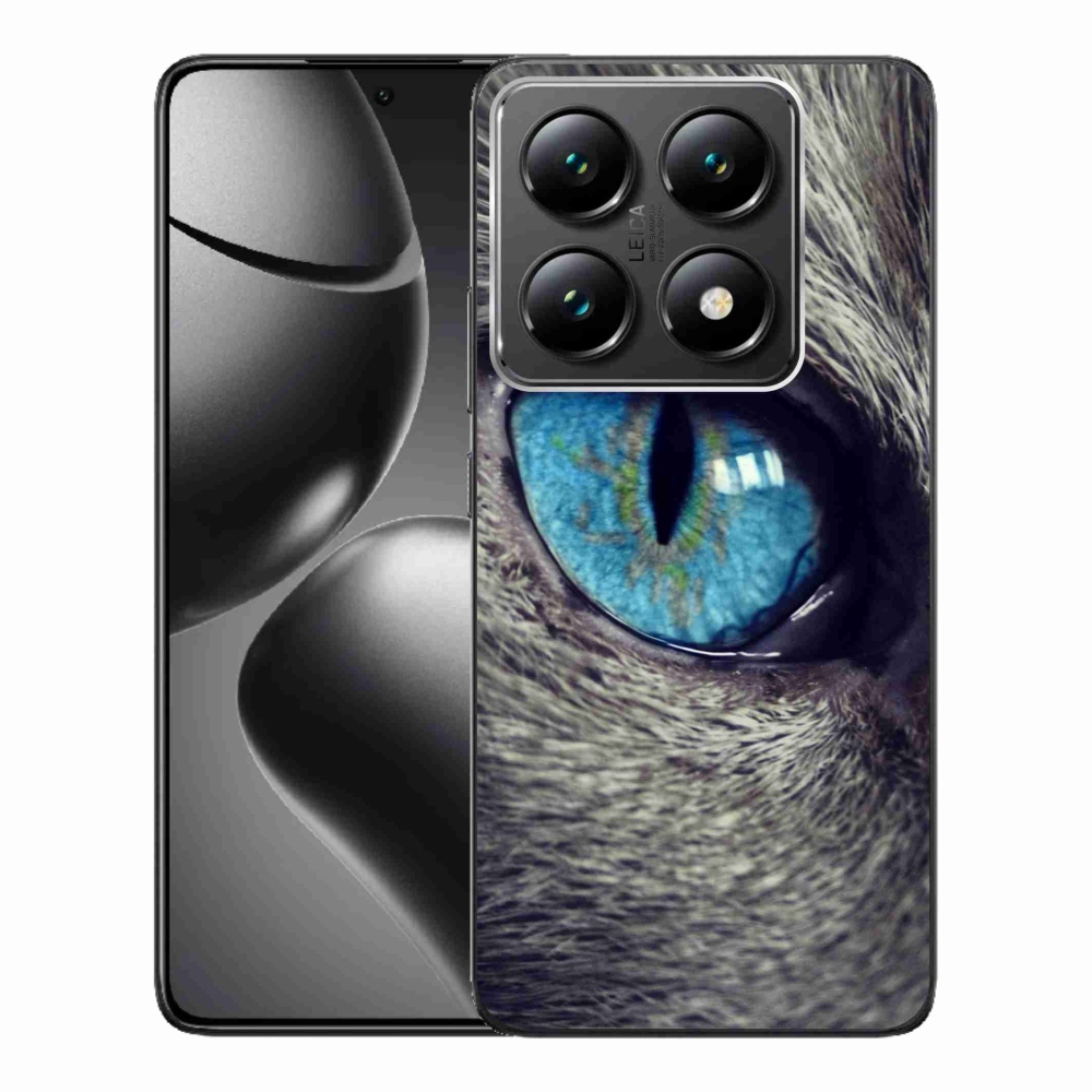 Gelový kryt mmCase na Xiaomi 14T Pro - modré kočičí oko