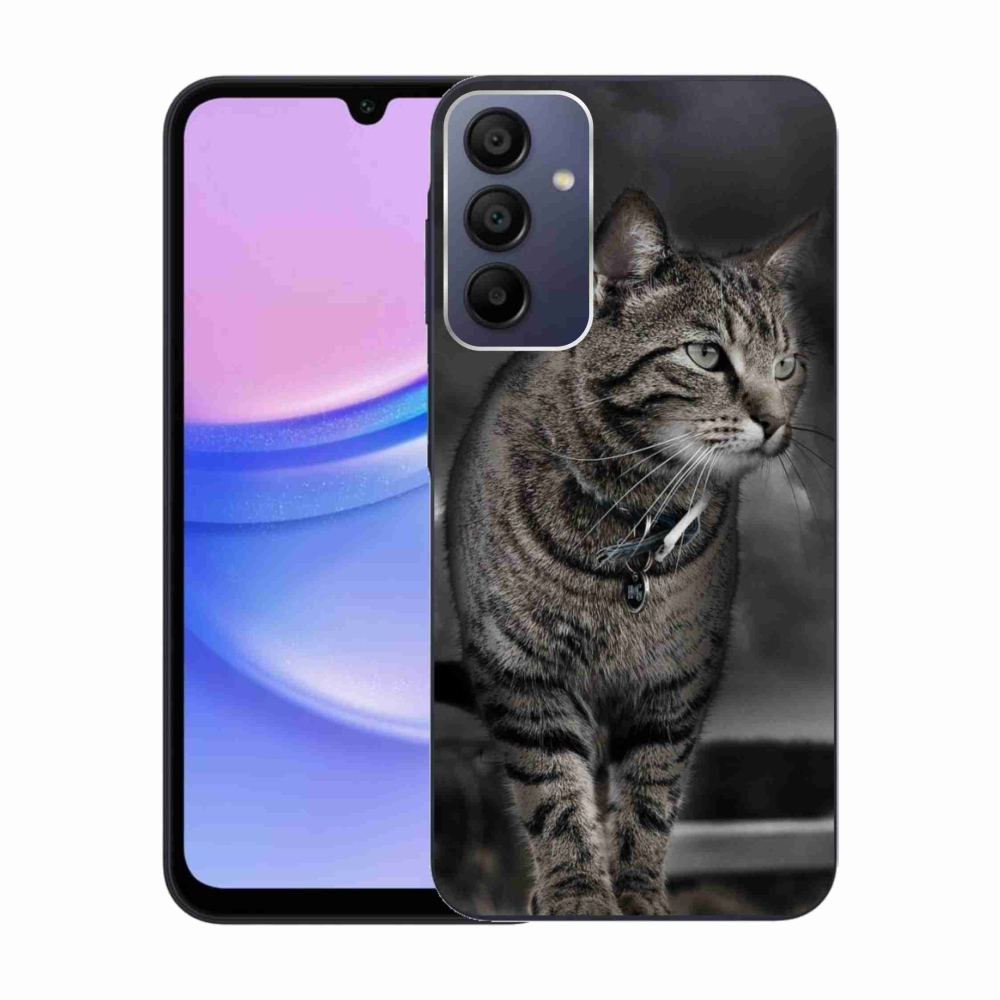 Gelový kryt mmCase na Samsung Galaxy A15 4G/5G - kočka