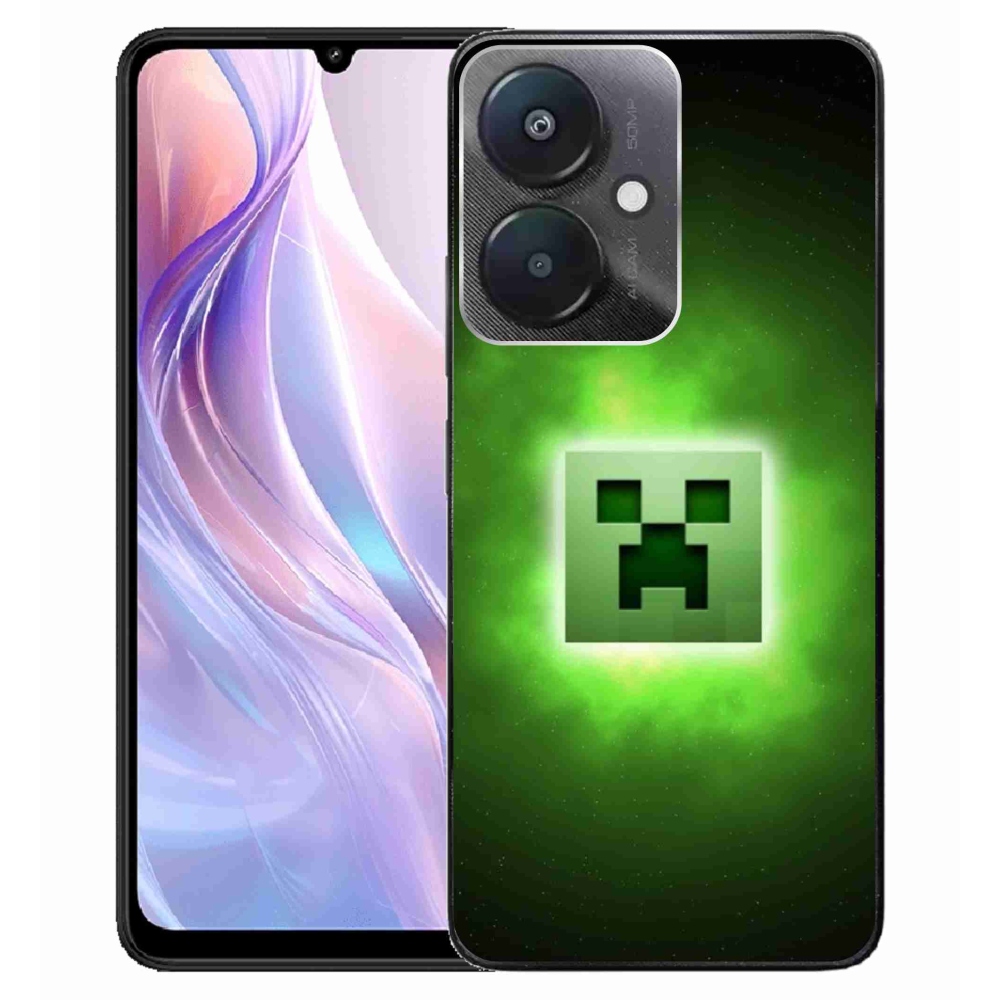 Gelový kryt mmCase na Xiaomi Redmi 13C 5G  - minecraft