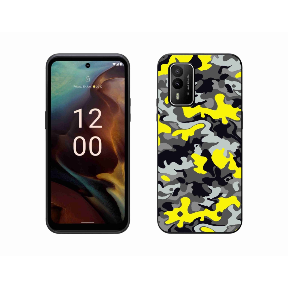 Gelový kryt mmCase na Nokia XR21 - maskáčový vzor 6