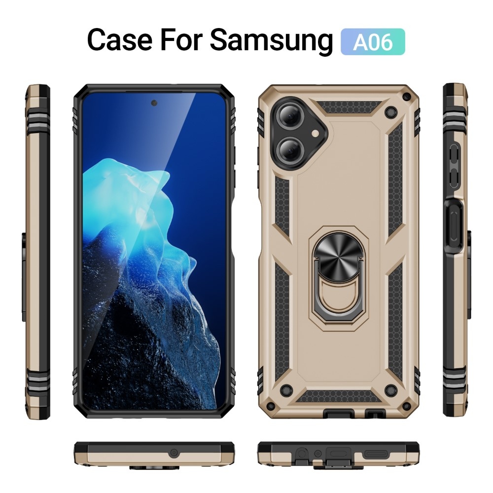 Rings odolný kryt na Samsung Galaxy A06 4G - zlatý