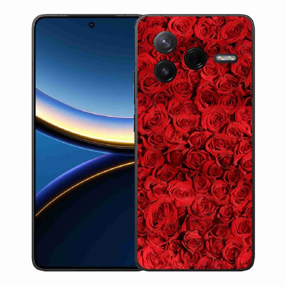 Gelový kryt mmCase na Xiaomi Poco F7 Pro - růže