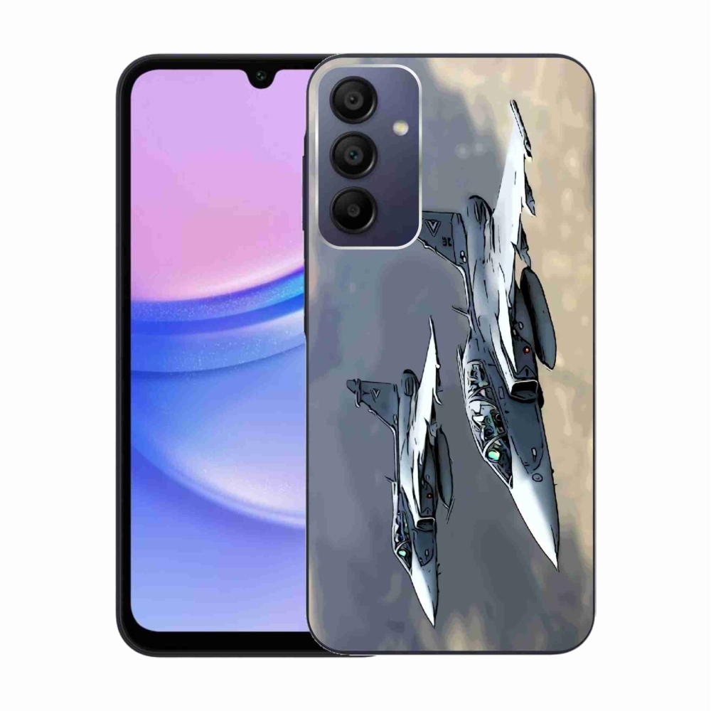 Gelový kryt mmCase na Samsung Galaxy A15 4G/5G - stíhačky