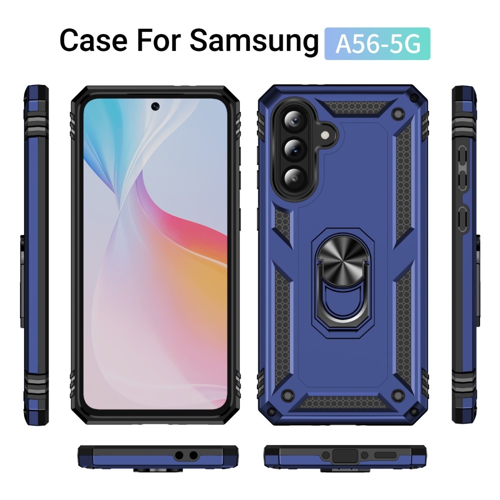 Rings odolný kryt na Samsung Galaxy A56 5G - modrý