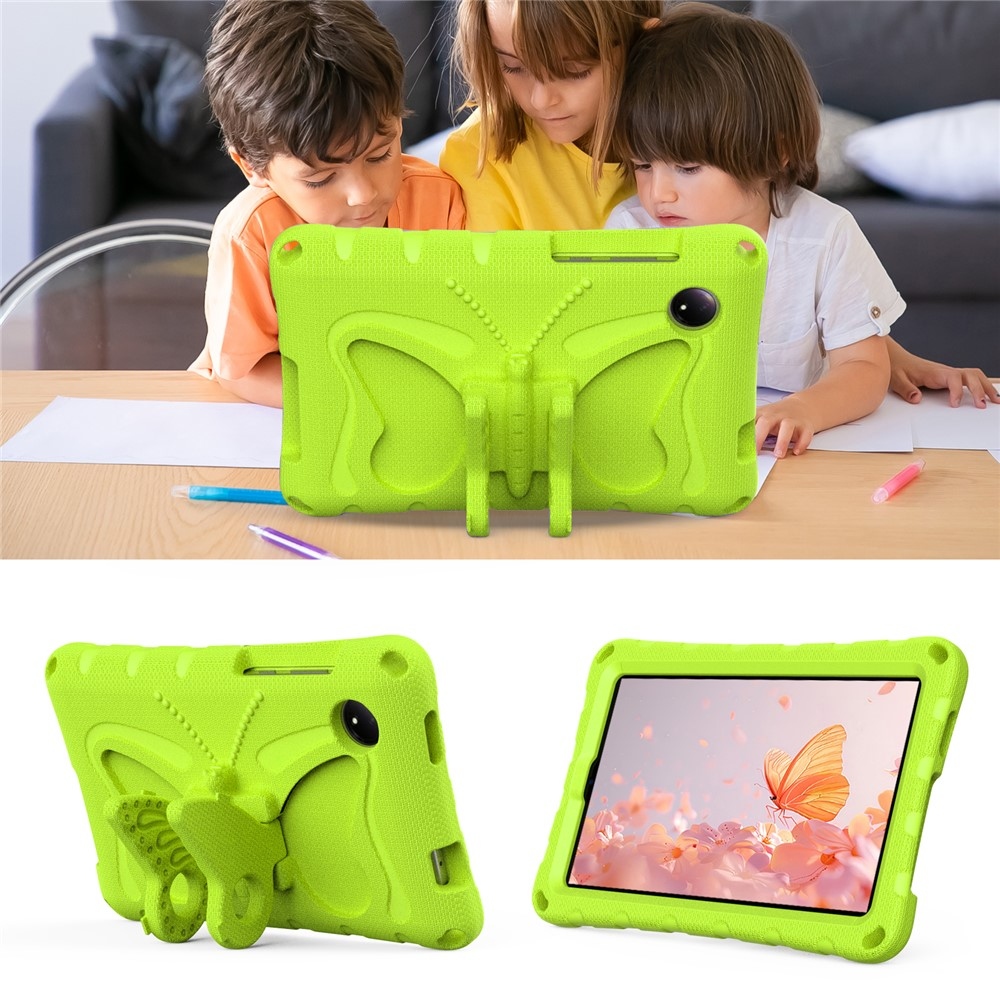 Kids Butterfly EVA odolné pouzdro s popruhem na tablet Xiaomi Redmi Pad SE 8.7 - zelené