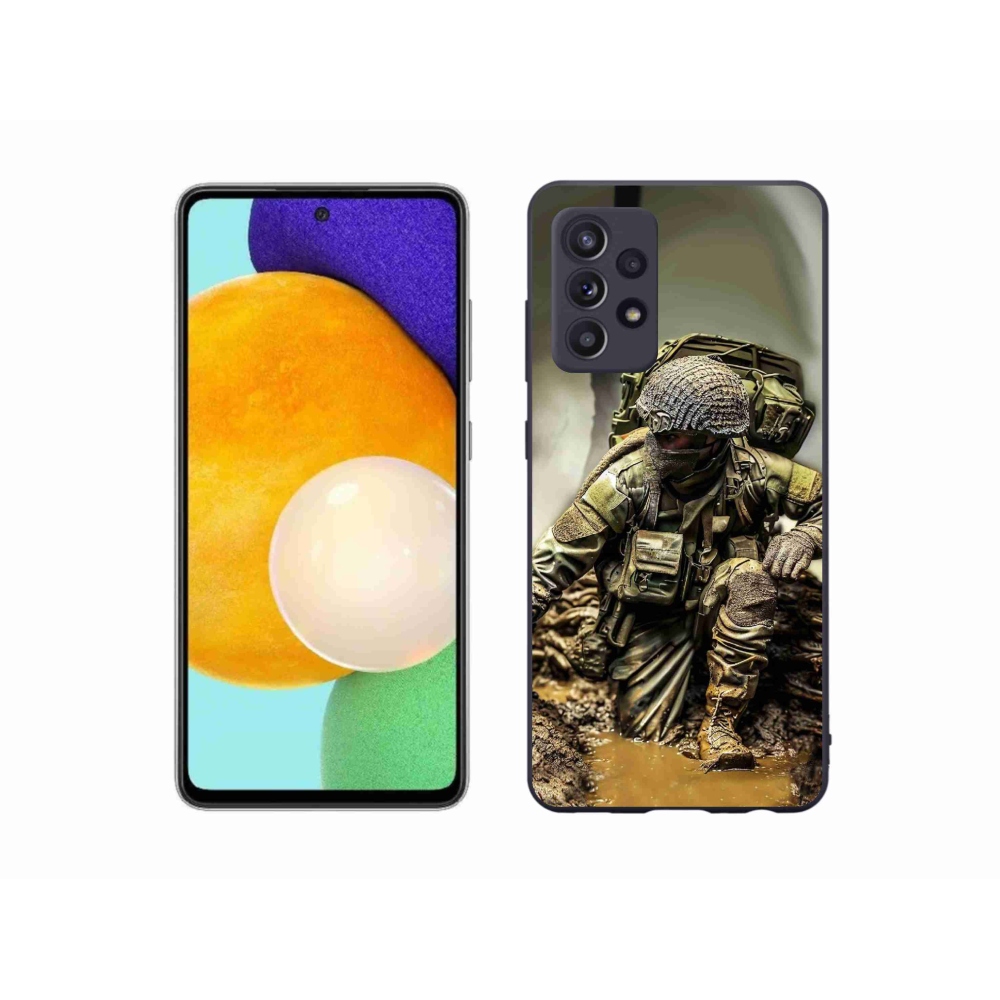 Gelový kryt mmCase na Samsung Galaxy A52/A52 5G - voják
