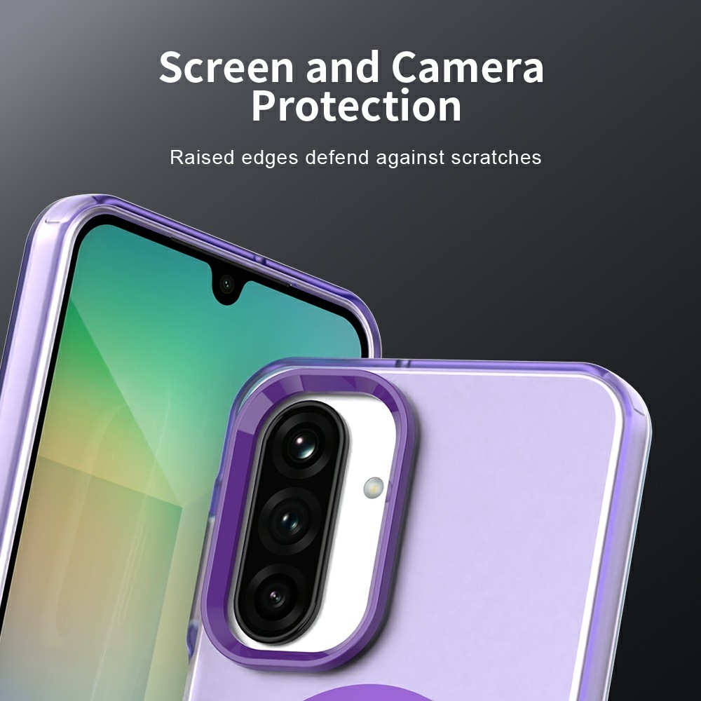 Candy gelový obal s MagSafe na Samsung Galaxy A26 5G - fialový