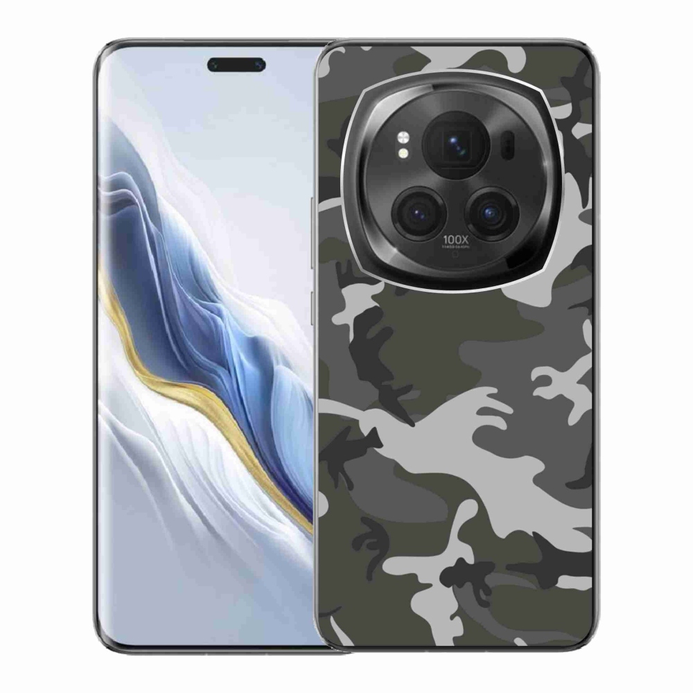 Gelový kryt mmCase na Honor Magic 6 Pro 5G - maskáčový vzor