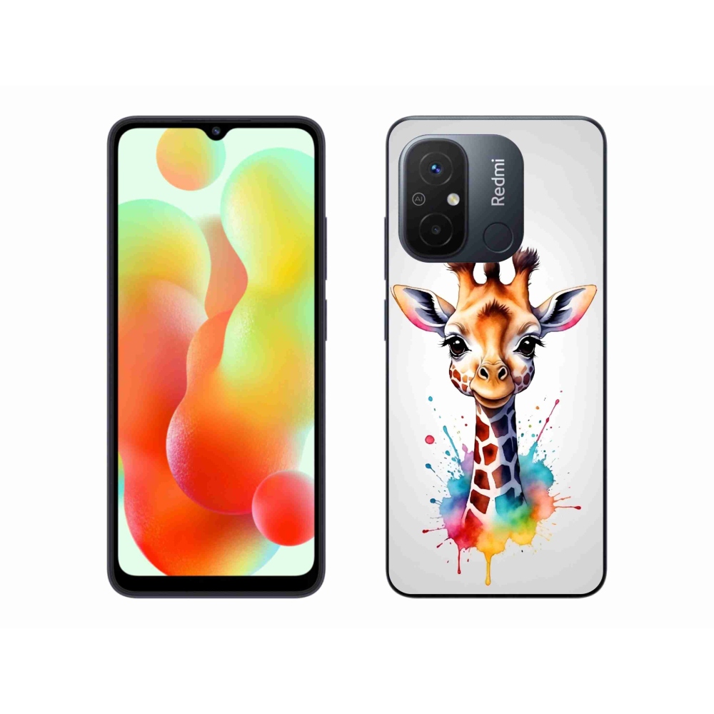 Gelový kryt mmCase na Xiaomi Redmi 12C - žirafa 1