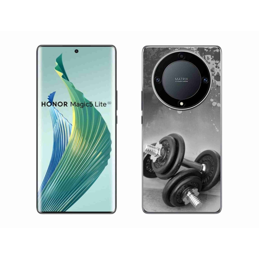 Gelový kryt mmCase na Honor Magic 5 Lite 5G - činky 1