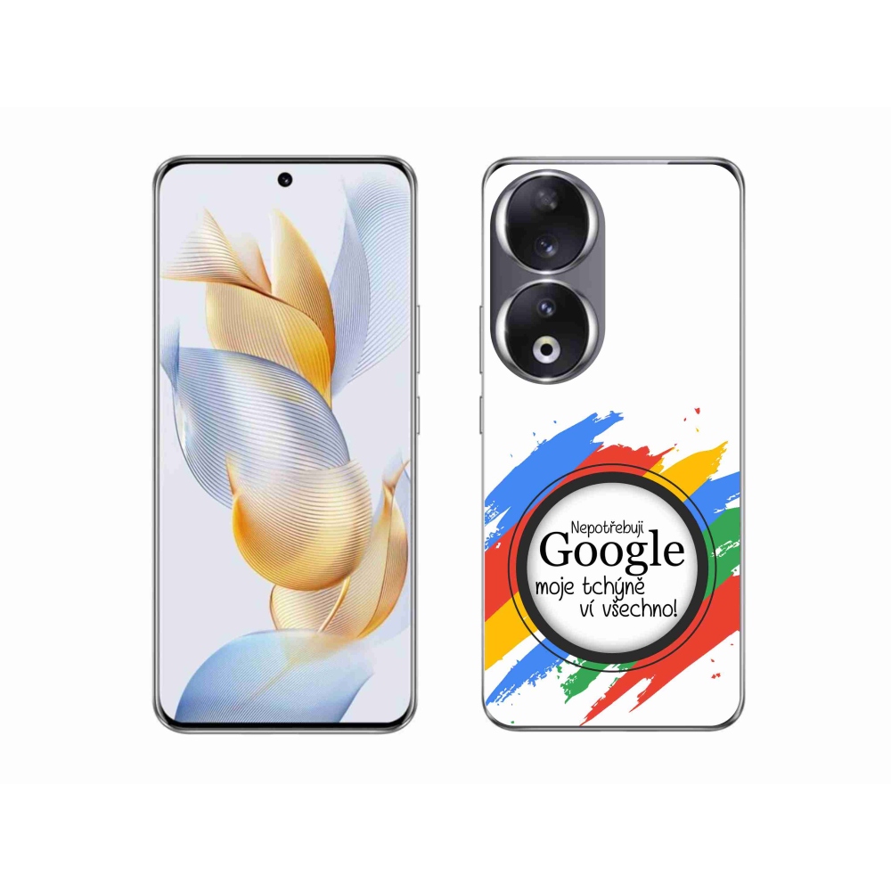 Gelový kryt mmCase na Honor 90 - tchýně ví všechno bílé pozadí