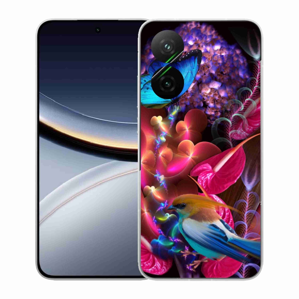Gelový kryt mmCase na Xiaomi Poco F7 5G - barevné květiny