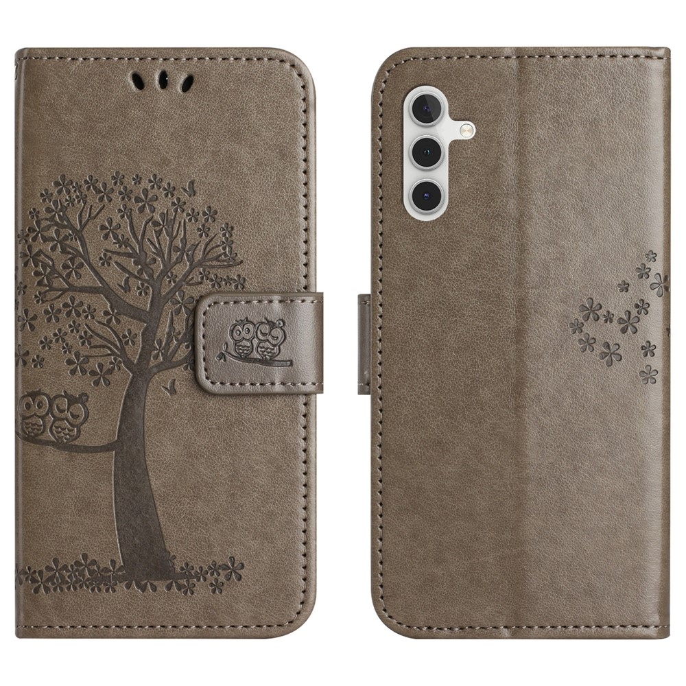 Tree knížkové pouzdro na Samsung Galaxy S25 FE - šedé
