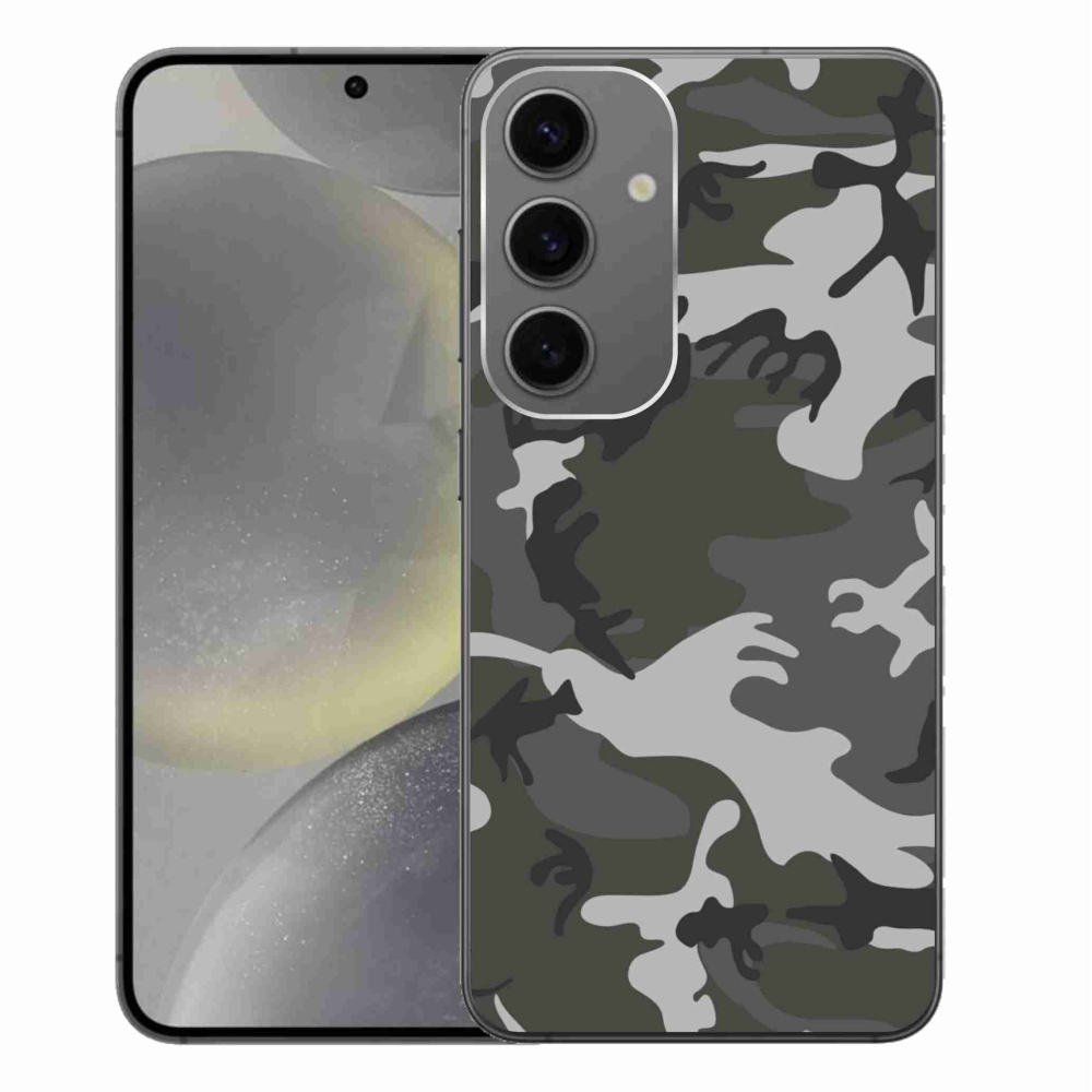 Gelový kryt mmCase na Samsung Galaxy S24+ - maskáčový vzor