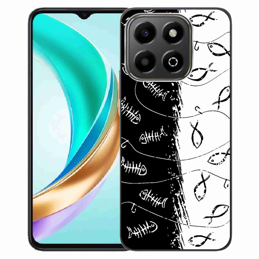 Gelový kryt mmCase na Honor X6b - kostry a rybky