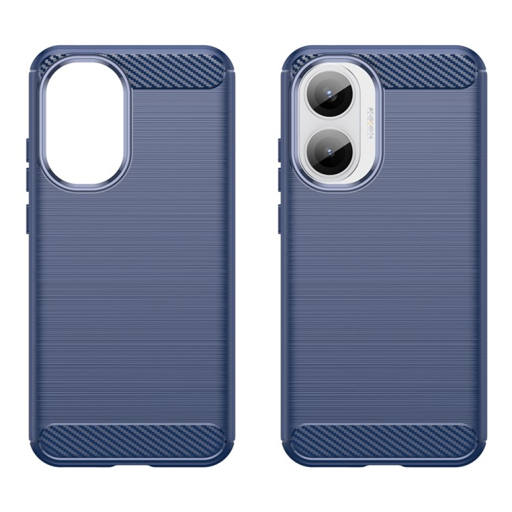 Carbon odolný gelový obal na Xiaomi Poco F7 5G - modrý