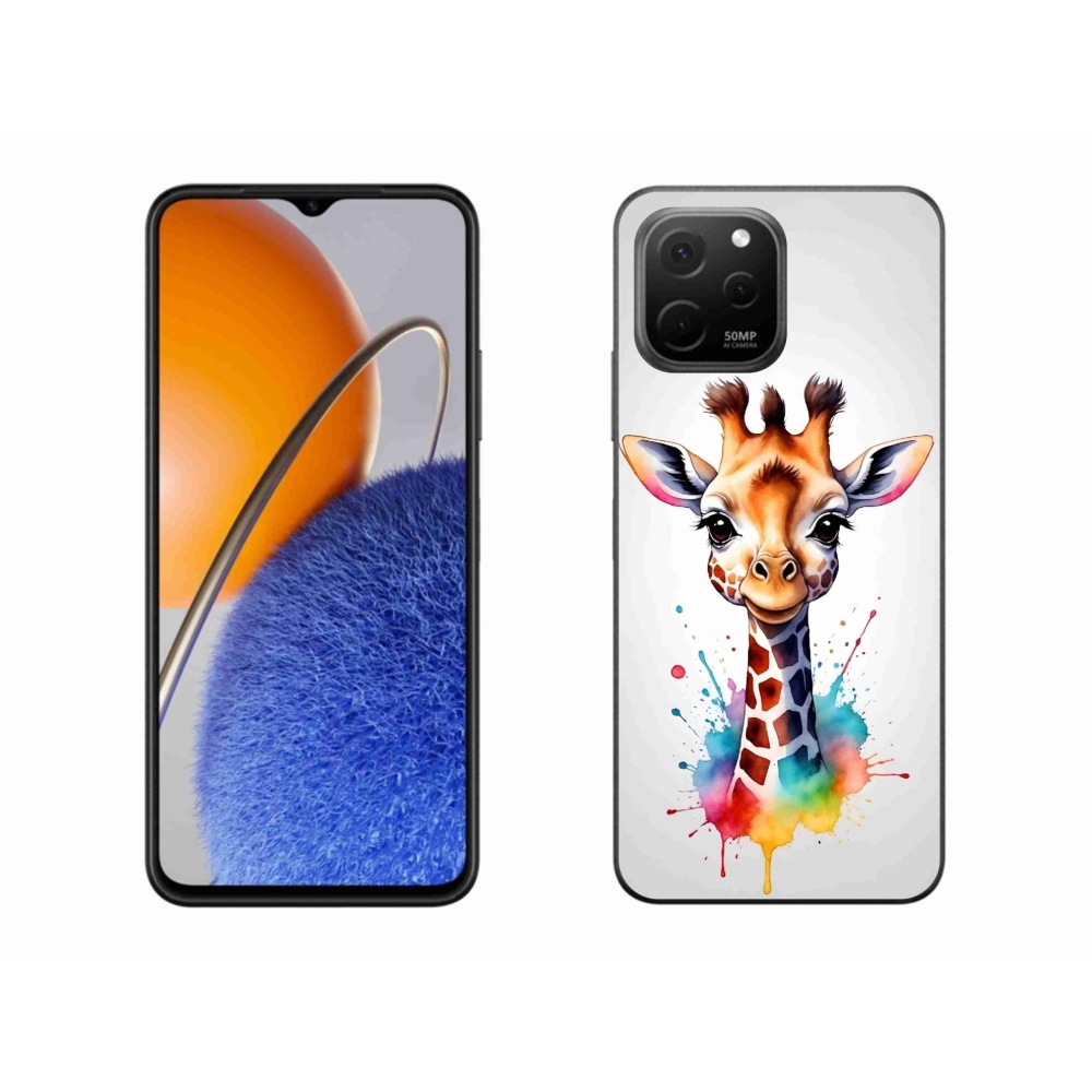 Gelový kryt mmCase na Huawei Nova Y61 - žirafa 1