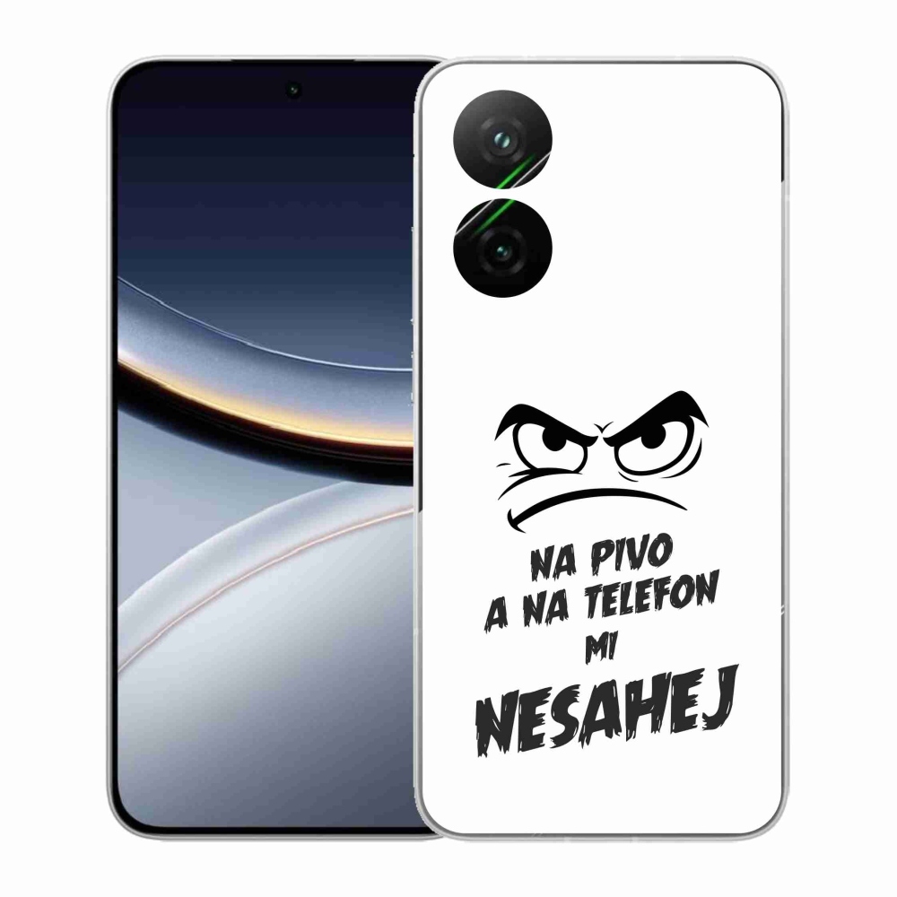 Gelový kryt mmCase na Xiaomi Poco F7 5G - pivní motiv 2 bílé pozadí